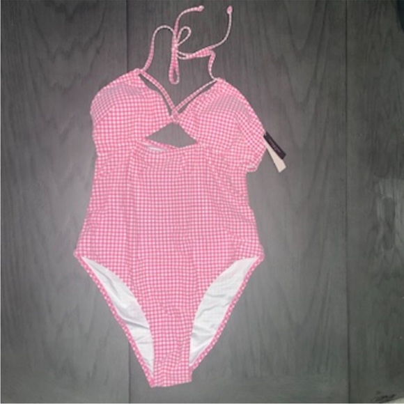 Victoria's Secret Gingham One Piece Swimsuit - Picture 4 of 7